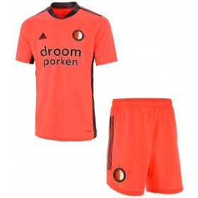 Jalkapallo Pelipaidat Feyenoord Rotterdam Maalivahti Lasten Kotipaita 2020-2021 Lyhythihainen